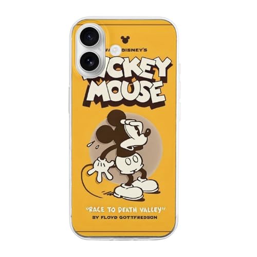 �f�B�Y�j�[ �~�b�L�[�}�E�X IPhone16 �Ή� �P�[�X �ϏՌ� �y���^ ���ϖh�~/Qi�������C�����X�[�d�Ή� �X�}�z�P�[�X ����~�� �w��h�~