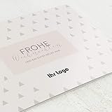 sendmoments Firmen-Weihnachtskarten im Set, personalisiert mit Ihrem Firmenlogo & -text, Glitzernde Weihnachten, 12 Klappkarten, wahlweise mit Goldveredelung, optional mit bedruckten Design-Umschlägen