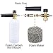 Foam Cannon Orifice Nozzle Tips and Foam Maker, Universal Replacement Foam Generator Nozzles Mesh Filter for Snow Foam Lance (1.1mm, 3000 PSI)