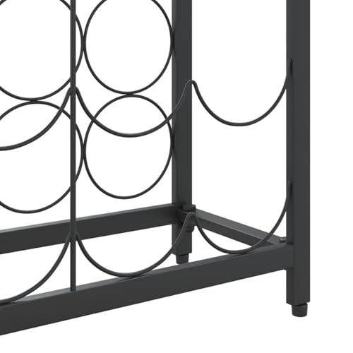 Soporte para 95 botellas 54x18x200 cm hierro forjado negro miniatura 5
