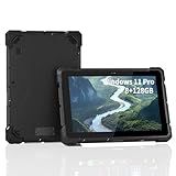 Rugged Tablet with 10.1 Inch Touchscreen, Celeron N4120 8GB RAM 128GB ROM Win 11 Pro Tablet PC, IP67 Waterproof 16000 mAh Large Battery Work with 4G LTE/GPS/WiFi 5.0/BT4.2/FHD for Field Workers -  OuuOee