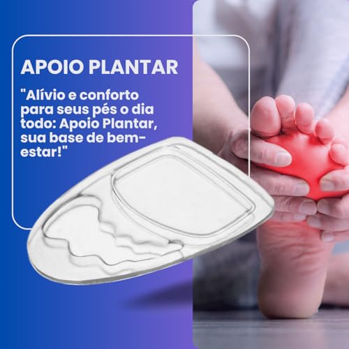 Protetor Para Pé Apoio Plantar De Silicone Tamanho Unico