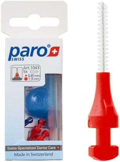 Paro Swiss Isola F, XXX-Fine, Red, Cylindrical, Ø 1.9 Mm, 5 Pcs.