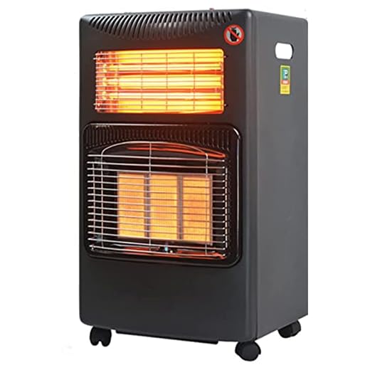 Estufa de gas butano y Calefactor eléctrico, Estufa Hibrida, Doble sistema de Calefacción