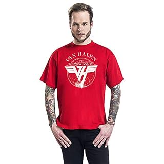 Van Halen 1979 Tour Homme T-Shirt Manches Courtes Rouge Regular/Coupe Standard - Les Beatles, Paul McCartney, John Lennon, RIngo Starr, George Harrison Van Halen 1979 Tour Homme T-Shirt Manches Courtes Rouge Regular/Coupe Standard – Image 4