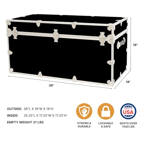 Image of Classic XXL Home Storage & College Trunk - 36 inchx18 inchx18 inch