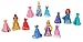 Disney Princess Little Kingdom Magiclip Fashion Gift Set - Includes Belle, Merida, Cinderella, Rapunzel Dolls - 16 Pc Set (4 Dolls, 12 Magiclip Dresses)
