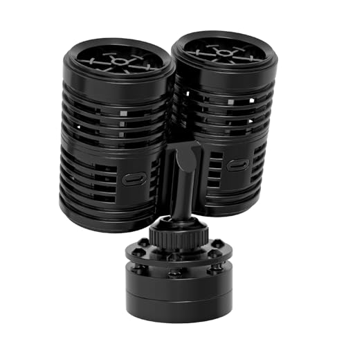 hygger 1585GPH Aquarium Wave Maker Submersible Circulation Pump with Magnetic Mount for 40-80 Gallon Fish Tanks Dual Powerhead for Freshwater & Saltwater