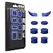 PS4 FPS Games Accessories Kit Anti Slip Silicon Analog Stick Thumb Grips Set with Trigger Extensions for Playstation 4 / Slim/Pro Controller (Blue)