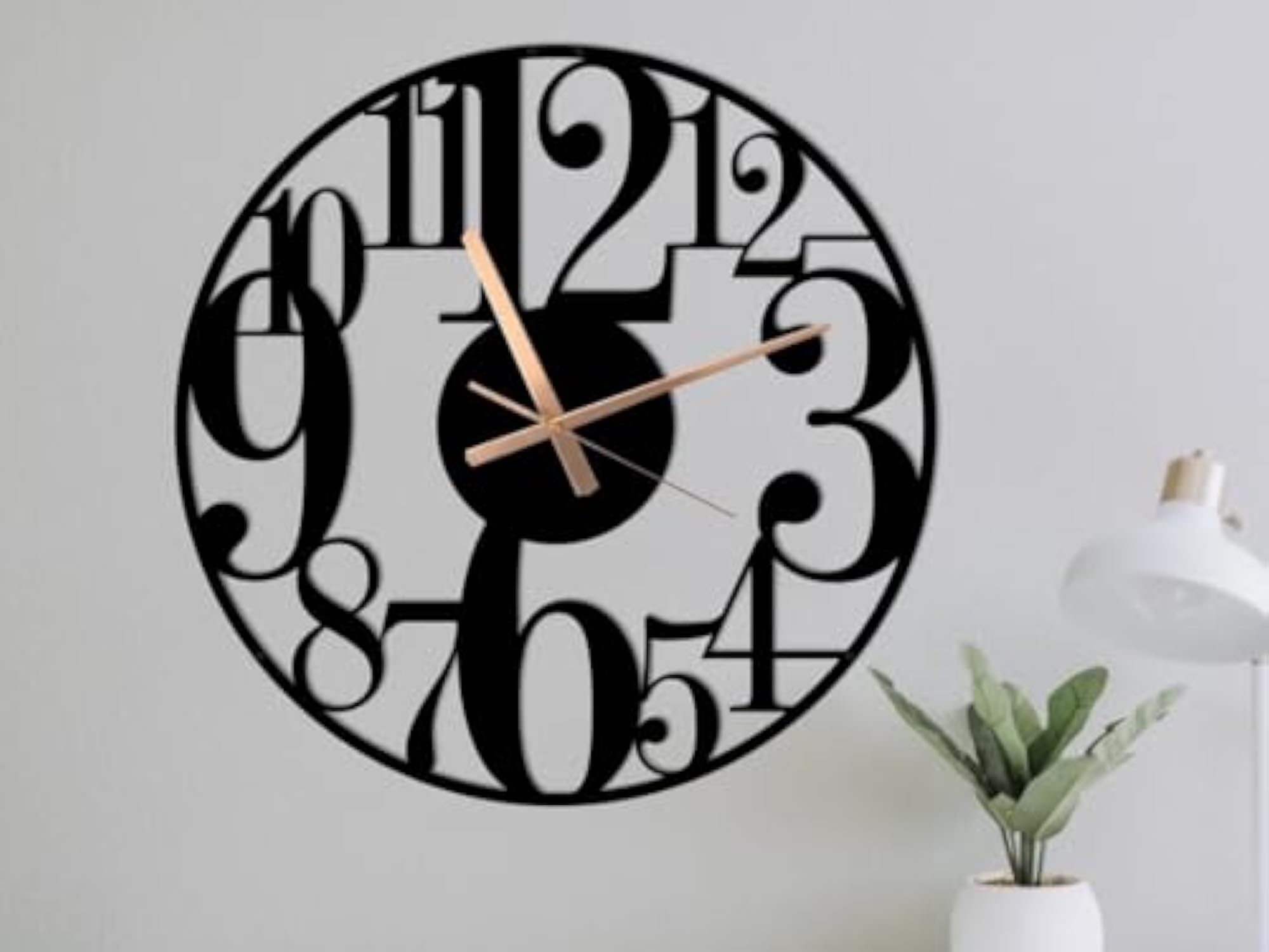 Rustic Metal Wall Clock, Modern Farmhouse Decor