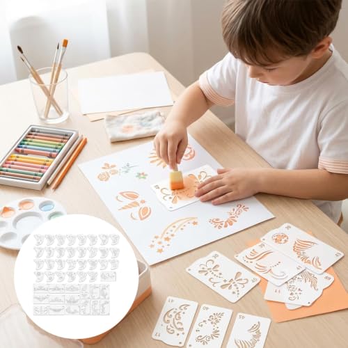 Lot de 46 pochoirs de maquillage réutilisables pour enfants – vue 6