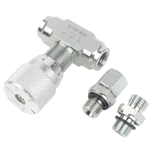 Vanne de régulation de débit hydraulique STB-G1/4 en acier 5800 PSI