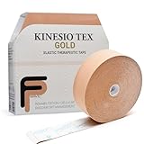 Kinesio Taping - Elastic Therapeutic Athletic Tape Tex Gold FP - Bulk Roll - Beige – 2 in. x 103 ft
