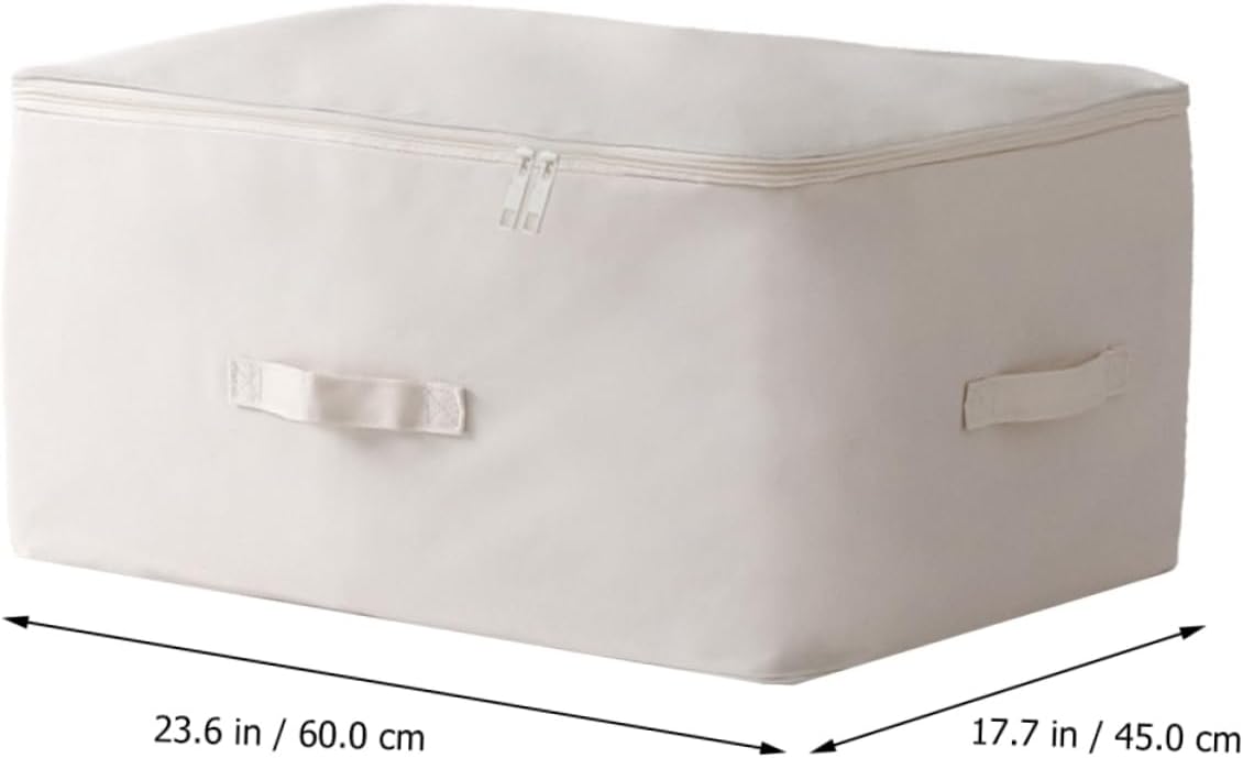1pc Oxford Cloth Storage Bin Organizer for Clothes Bedding and Toys Water-resistant Material for Home Dormitory and Moving Capacity