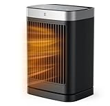 PNTCK Heizlüfter Energiesparend mit Fernbedienung, 2000W Heizung Elektrisch Klein, PTC Keramik Heizlüfter Leise mit 12h Timer, 3 Modus, Überhitzungs-Kippschutz, Elektroheizung für Räume