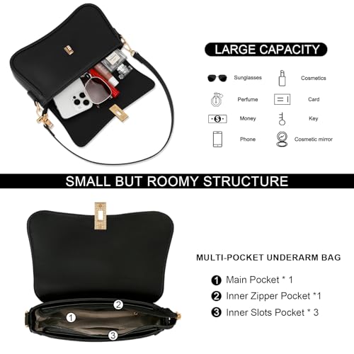 Image of KKXIU Shoulder Bag for Women Small Clutch Purses Cute Hobo Handbag Trendy Underarm Bag