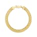 JewelStop 14K Yellow Gold 7mm Bismark Chain 16 Inches, Pear Shaped Lobster Clasp
