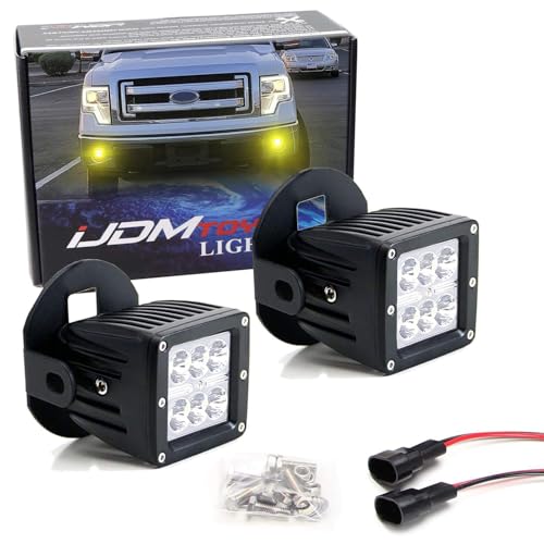 Kit de luces LED para niebla iJDMTOY fondo amarilla miniatura 1
