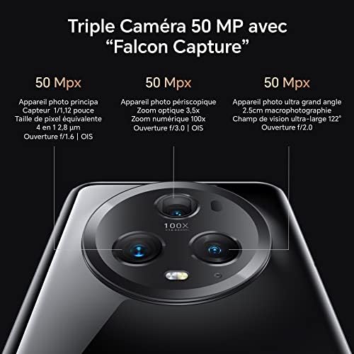 Honor Magic5 Pro 5G, 12+512GB Smartphone, Snapdragon 8 Gen 2, 6.81" 120Hz Quad-Curved HDR Display, 50MP AI Triple Camera, Huge 5100mAh Battery, Dual SIM, Android 13 Global EU/UK Model PGT-N19 (Green)