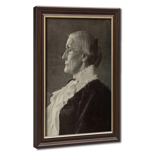 Toile Susan B Anthony de qualité premium avec support en bois haut de gamme 20x30 cm