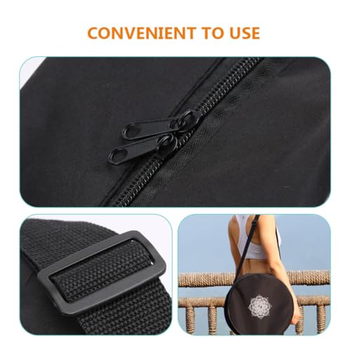 Bolsa de yoga negra para llevar tus accesorios a tus clases de pilates con total comodidad 3