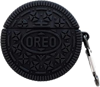 Compatible AirPods Pro 3 Case 3rd Generation Oreo Biscuit Black Dessert Candy Food 3D Cute Cute Cute Creative Popular Compatible with Airpods Pro 3 Compatible Earbuds for Airpods Pro 3 Storage Protection Cute Funny Birthday Gift