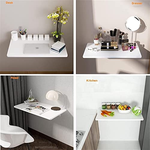 Table murale rabattable avec supports métalliques robustes pour charge lourde - 6
