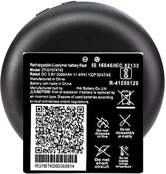 Welcozon Original ZT-GY974745 3000 mAh Battery for Jio WiFi Dongle JMR815 JMR1040 Wireless Router (B0CJ5LG2PF) Amazon Price History, Amazon Price Tracker