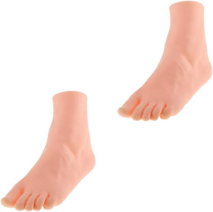 Kesoto 2 Pcs Female Model with Separate Toes for Shoes Jewelry Display, Sturdy
