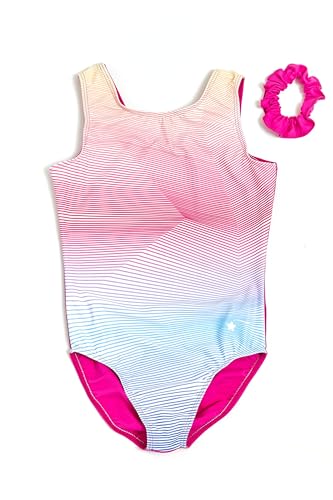 Image of Destira Girl's Linear Grade Perfect Tank Gymnastics Leotard
