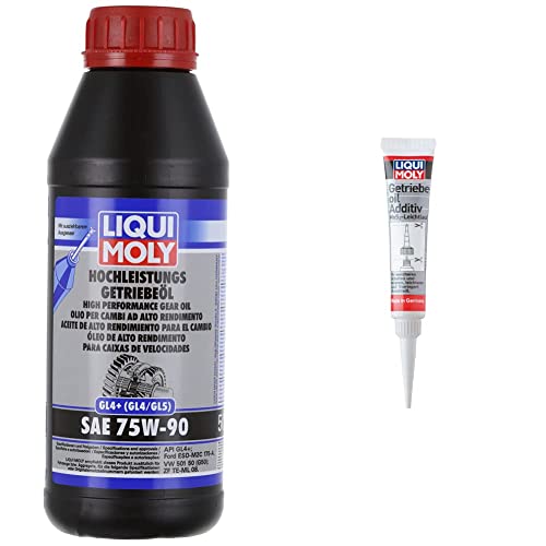 Liqui Moly 4433 High Performance Gear Oil GL4+ SAE 75 W-90 & 1040 Gearbox Oil Additive 20 g