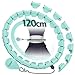Kugel aus  günstig Kaufen-JLoibao Smart Hula Hoop Reifen Erwachsene Zum Abnehmen, 24-Stufiger Infinity Hula-Hoop (74-120cm) Mit Gewich Kugel, Einstellbar Fitness Leise Abnehmen Ausrüstung, für Anfänger und Kinder (Taille)