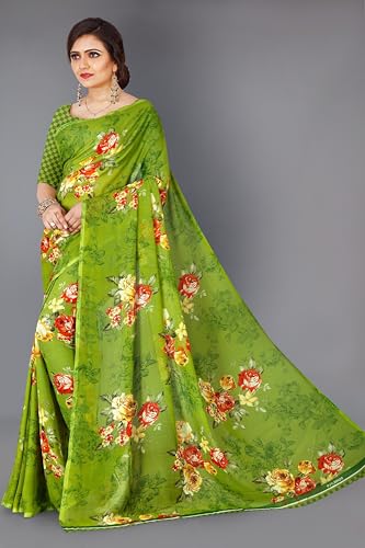 Image of Printed Saree with Soft Feel | Party and Daily Use