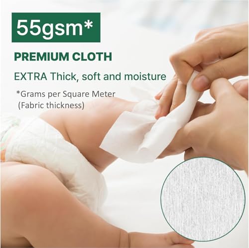 Image of BEBESUP- Korea's #1 Zero Harsh Chemicals Baby Wipes- Water Based Hypoallergenic Unscented Extra-Thick Organic baby wipes for sensitive skin Zero skin irritants Flip-Top (1 Pack)