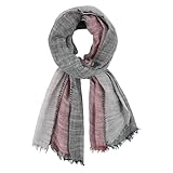 【Matériau】 : Écharpe en coton et lin doux, chaude mais légère, gardera votre cou bien au chaud.