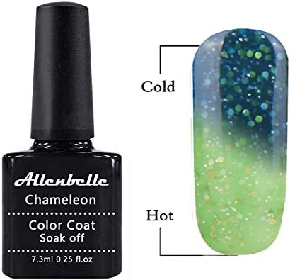 Allenbelle Color Changing Nail Polish Set Color Changing Gel Polish Set Mood Soak Off Uv Led Gel Nail Polish 5725