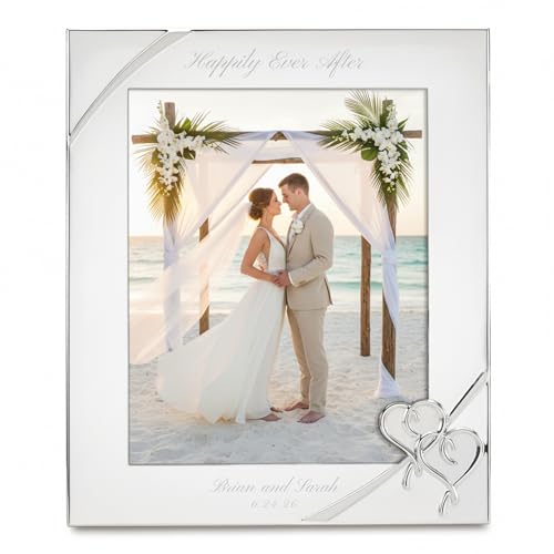 Lenox True Love Personalized 8x10 Picture Frame, Custom Engraved 8x10