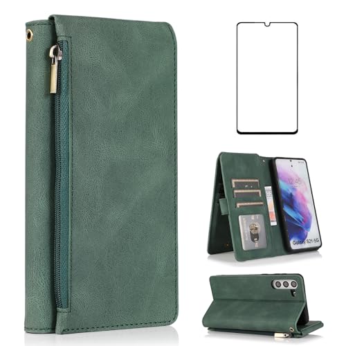 Housse cuir Samsung S21 5G idéale pour vos sorties avec son grand porte-carte
