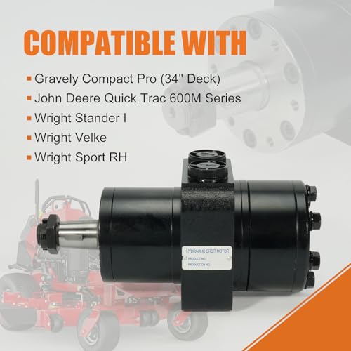 Image of Wheel Motor Hydraulic Motors Fits for Hydro Gear HGM-12P-7172, Ferris 23091 5023091SM, Great Dane TCA15078, Gravely 4915500 00882300, John Deere 32410004