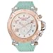 MULCO Unisex MW5-2029-423 Gold-Tone Stainless Steel Watch with Turquoise Silicone Band