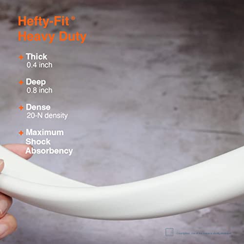 Rovingcove Edge Protector For Baby (6Ft Large Edge Only), Hefty-Fit Heavy-Duty Soft Foam Furniture And Fireplace Edge Bumper Guards, Desk Edge Cushion, Wall Corner Covers, 3M Adhesive, Oyster White #TOP1