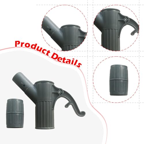 Support parasol de terrasse à poignée fixe Sharplace robuste pour mât suspendu - 3