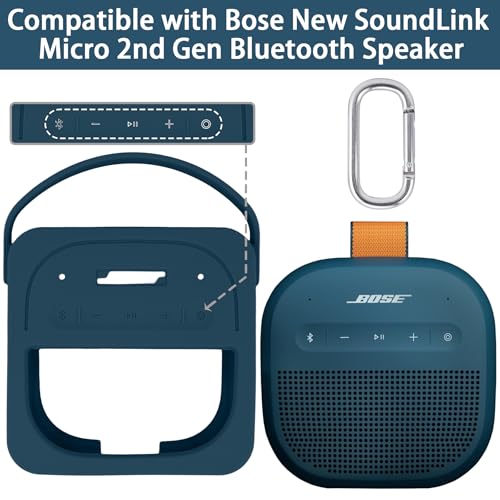 Coque Bose SoundLink Micro protection antichoc rigide silicone bleu