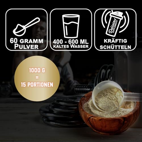 Lightwhey Baby - Whey Protein Pulver Chocolate Fudge - 1kg Eiweißpulver für Muskelaufbau, Alltag & Diät - Mahlzeitersatz - zum Auflösen in Wasser oder Milch - Delicious Supplements - Made in Germany