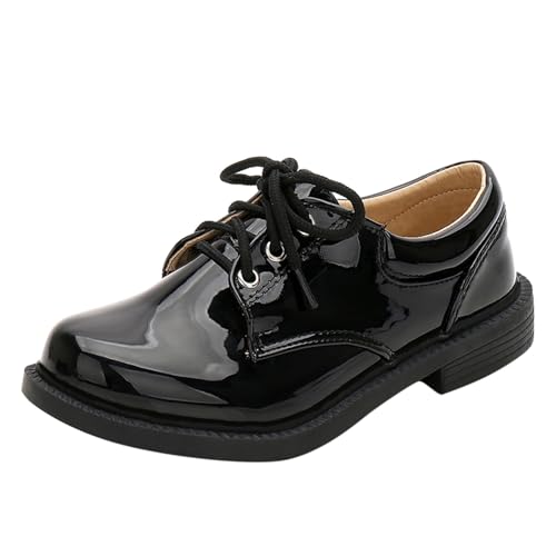 Chaussures pour garçons WWricotta noires à semelle épaisse confortables