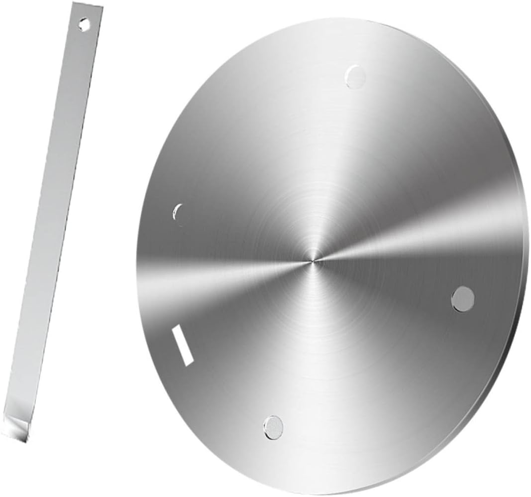 KICHOUSE Induction Thermal Guide Plate Detachable Handle Stainless Steel Heat Diffuser for Gas and Electric Stoves Kitchen Cookware Adapter for Even Heating