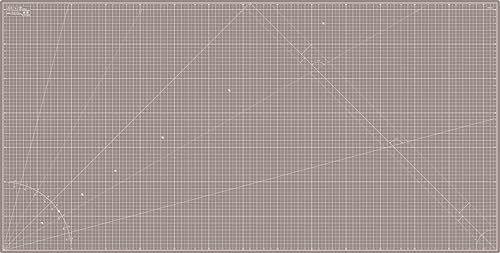 Image of Elan Cutting Mat 36x72 Black & Taupe, Extra Large Self Healing Cutting Mat 36 x 72 Inch, 5-Ply Craft Board Black, Hobby Board for Sewing and Quilting