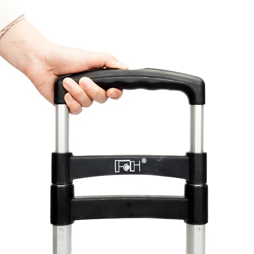 Carretilla de mano plegable ligera con ruedas y mango telescópico miniatura 4