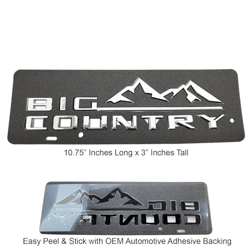 Image of Kit 4X 2019-2024 Silverado High Country Emblem Fender Tailgate Letter Logo 3D Badge Namaplate Replacement for High Country (Chrome)