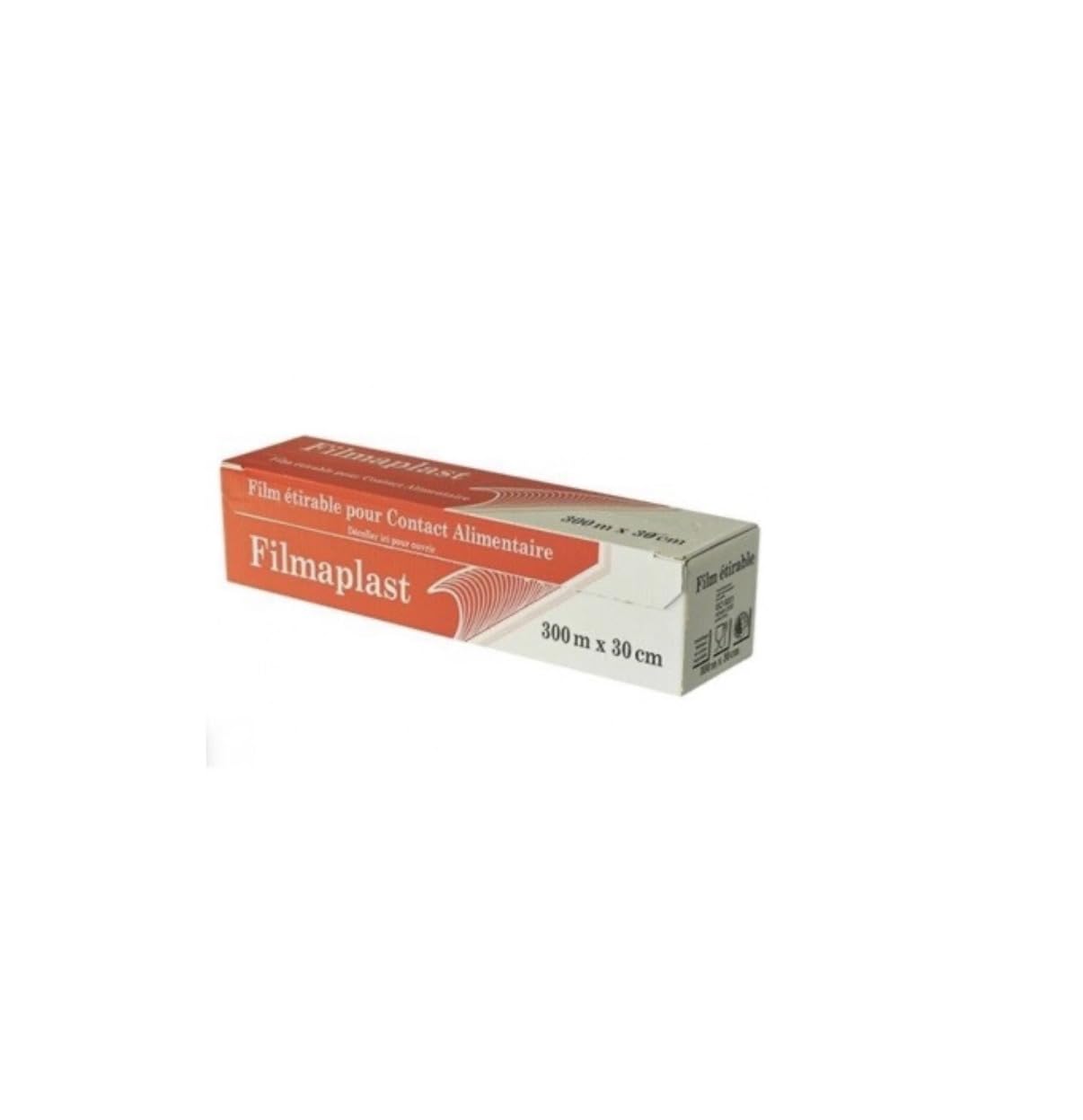 Filmaplast Film Alimentaire, 300 m x 30 cm, Boîte Distributrice, Lot de 6